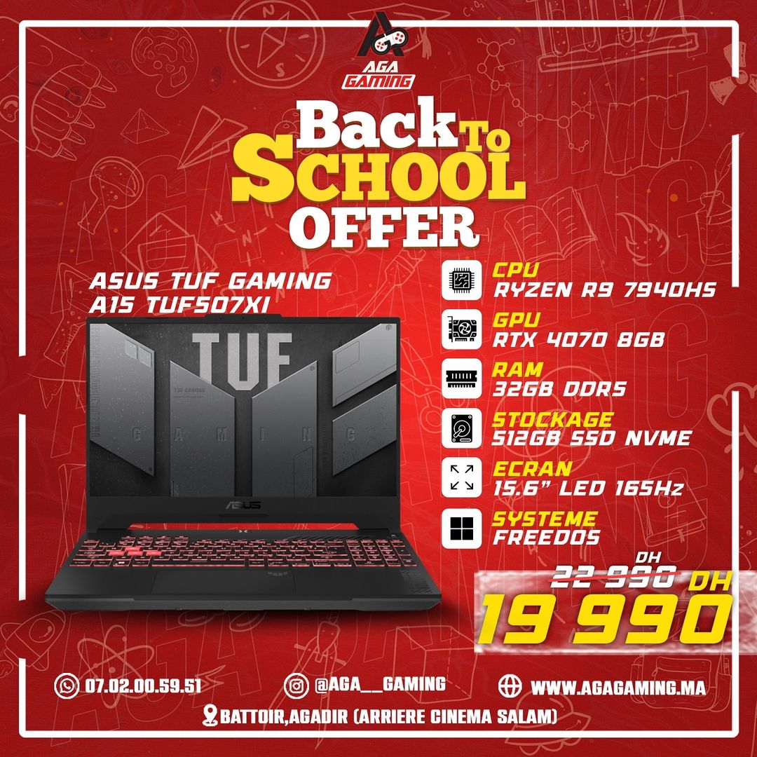 ASUS TUF GAMING A15 Ryzen 9 7940HS / 32GB DDR5 / RTX 4070 8GB ASUS TUF GAMING A15 Ryzen 9 7940HS / 32GB DDR5 / RTX 4070 8GB